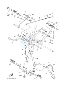 YB125 (2CS8) drawing STAND & FOOTREST