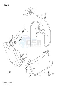 VZ800 (E2) MARAUDER drawing RADIATOR HOSE