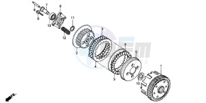 CG125 drawing CLUTCH