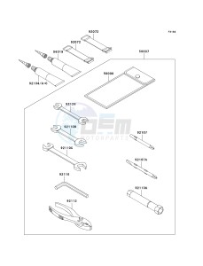 JT 1500 C [ULTRA LX] (C7F-C8F ) C7F drawing OWNERS TOOLS