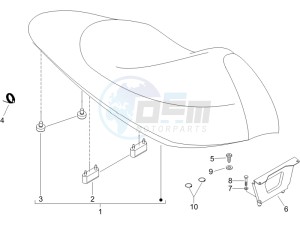 Runner 200 VXR 4t Race drawing Saddle seats - Tool roll