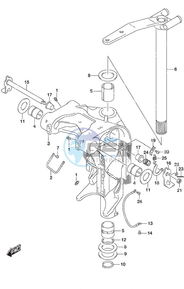 Swivel Bracket SS Model w/Transom (L)