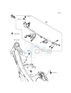 KX250F KX250ZGF EU drawing Chassis Electrical Equipment