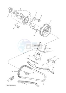 MT125A MT-125 ABS (5D7D) drawing CAMSHAFT & CHAIN