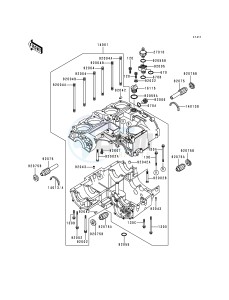 KZ 1000 P [POLICE 1000] (P15-P19) [POLICE 1000] drawing CRANKCASE