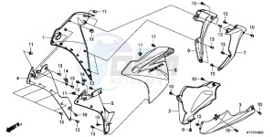 CBR125RSD CBR125RS UK - (E) drawing UNDER COWL