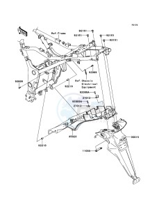 NINJA 250R EX250KCF GB XX (EU ME A(FRICA) drawing Rear Fender(s)