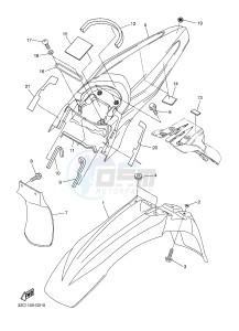 WR250R (32DR) drawing FENDER