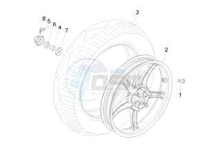 Liberty 200 4t (N15000U01) drawing Rear Wheel