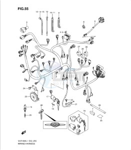 VLR1800 drawing WIRING HARNESS (VLR1800L1 E24)