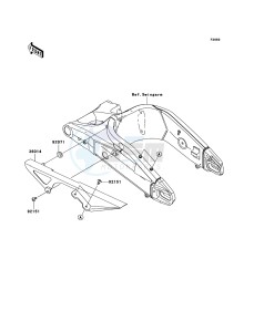 NINJA_ZX-6R ZX600P8F FR GB XX (EU ME A(FRICA) drawing Chain Cover