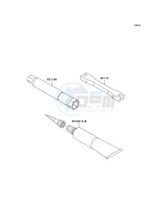 KLX450R KLX450A9F EU drawing Owner's Tools