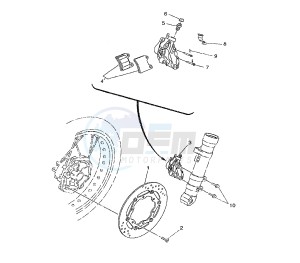 XT X 660 drawing FRONT BRAKE CALIPER