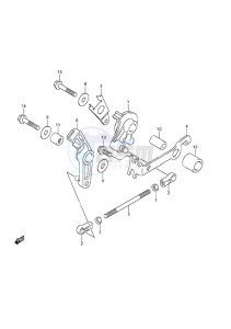 DF 9.9A drawing Throttle Control Non-Remote Control