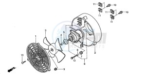 TRX350FE RANCHER 4X4 ES drawing COOLING FAN