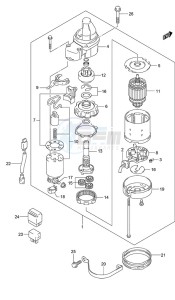 DF 250 drawing Starting Motor