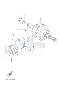 VP250 (5B2B 5B2B 5B2B 5B2B) drawing CRANKSHAFT & PISTON