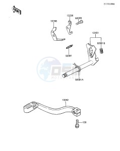 KX 60 A [KX60] (A1-A2) [KX60] drawing GEAR CHANGE MECHANISM