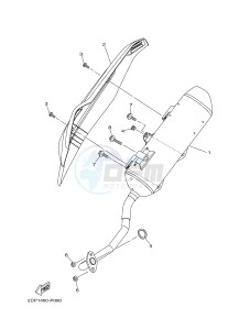 GPD125A GPD125-A NMAX125 (2DS6) drawing EXHAUST