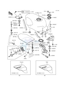 ZX 600 E [NINJA ZX-6] (E4-E6) [NINJA ZX-6] drawing FUEL TANK -- ZX600-E6- -