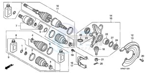 TRX420FEA Europe Direct - (ED / 2ED 4WD) drawing FRONT KNUCKLE (4WD)