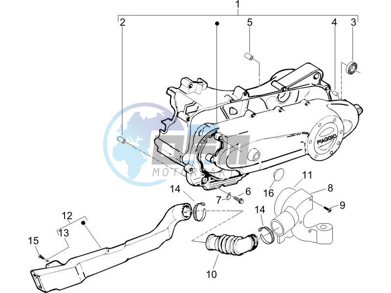 Crankcase cover - Crankcase cooling