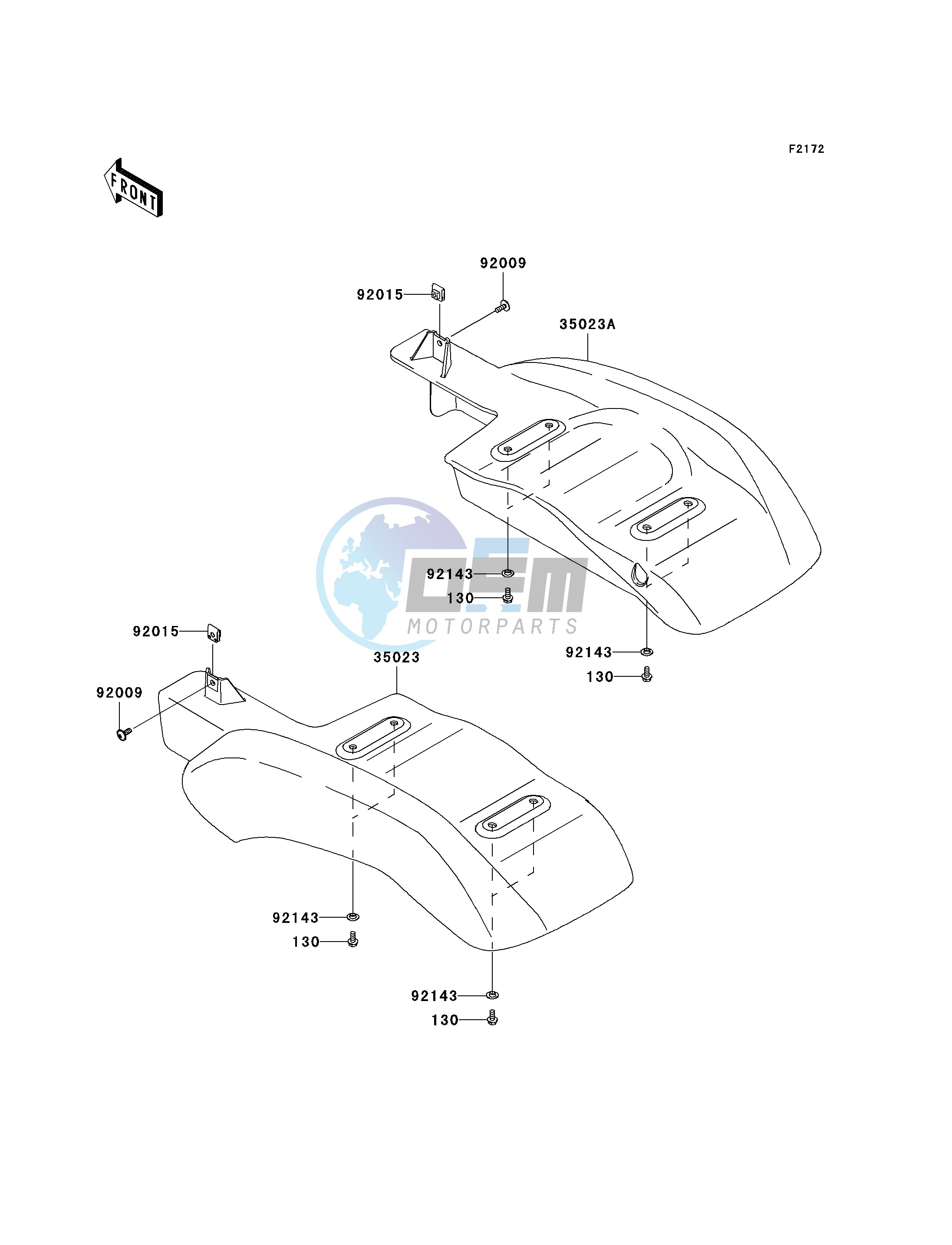 REAR FENDER-- S- -