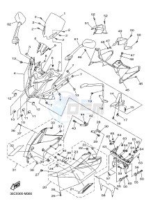 XJ6SA 600 DIVERSION (S-TYPE, ABS) (36DE 36DG) drawing COWLING