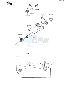 KL 600 B [KL600] (B1-B2) [KL600] drawing GEAR CHANGE MECHANISM