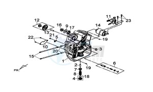 MAXSYM 600 I ABS EXECUTIVE (LX60A3-EU) (E4) (L7-M0) drawing R CRANK CASE COMP