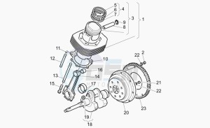 California 1100 Stone - Metal PI EV/EV Touring PI drawing Crankshaft - piston