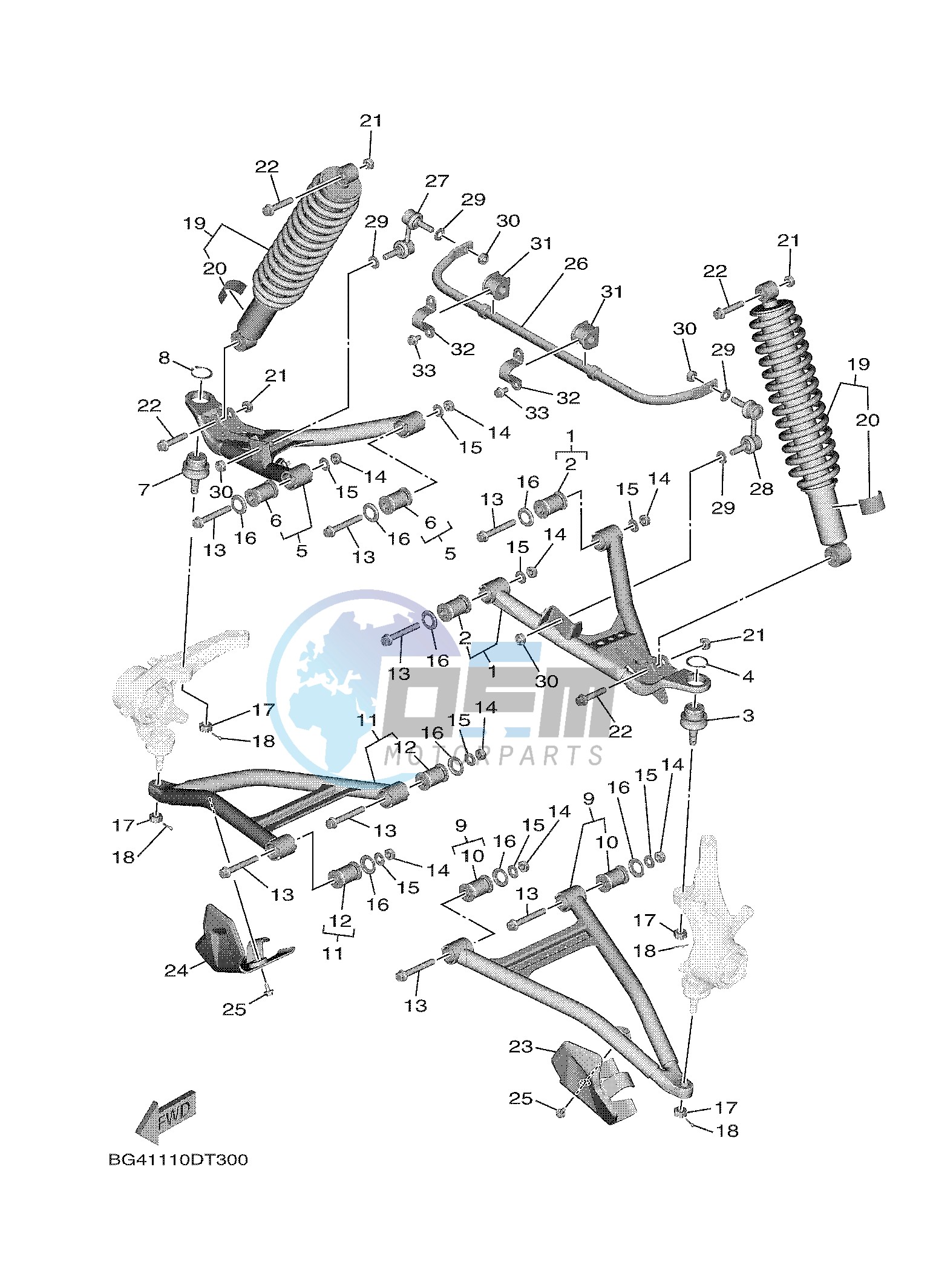 FRONT SUSPENSION & WHEEL