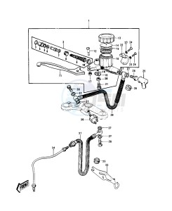 H1 D-F A [KH500] (D-F A8) [KH500] drawing FRONT MASTER CYLINDER -- H1-D_E_F- -