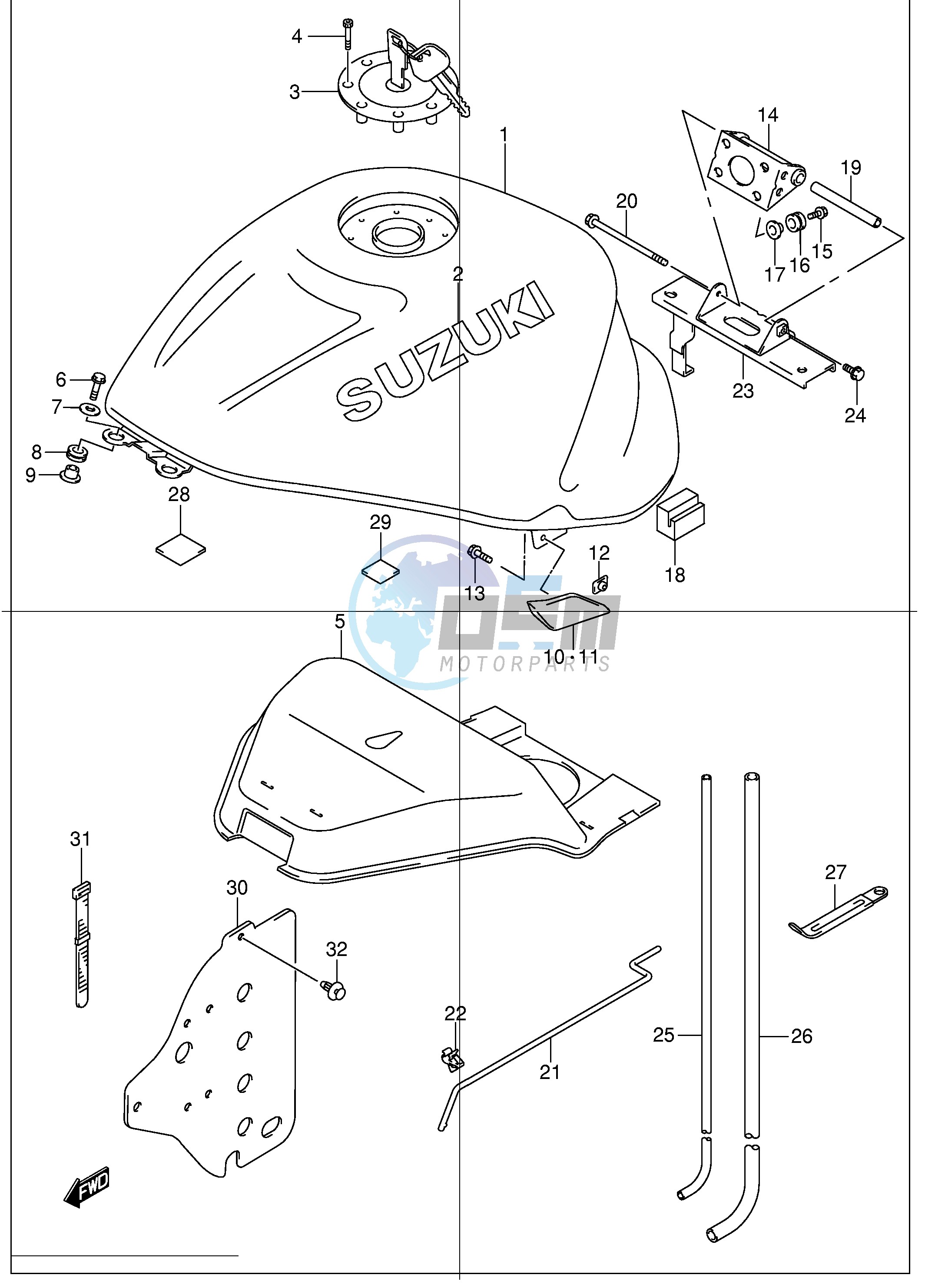 FUEL TANK (MODEL K2)