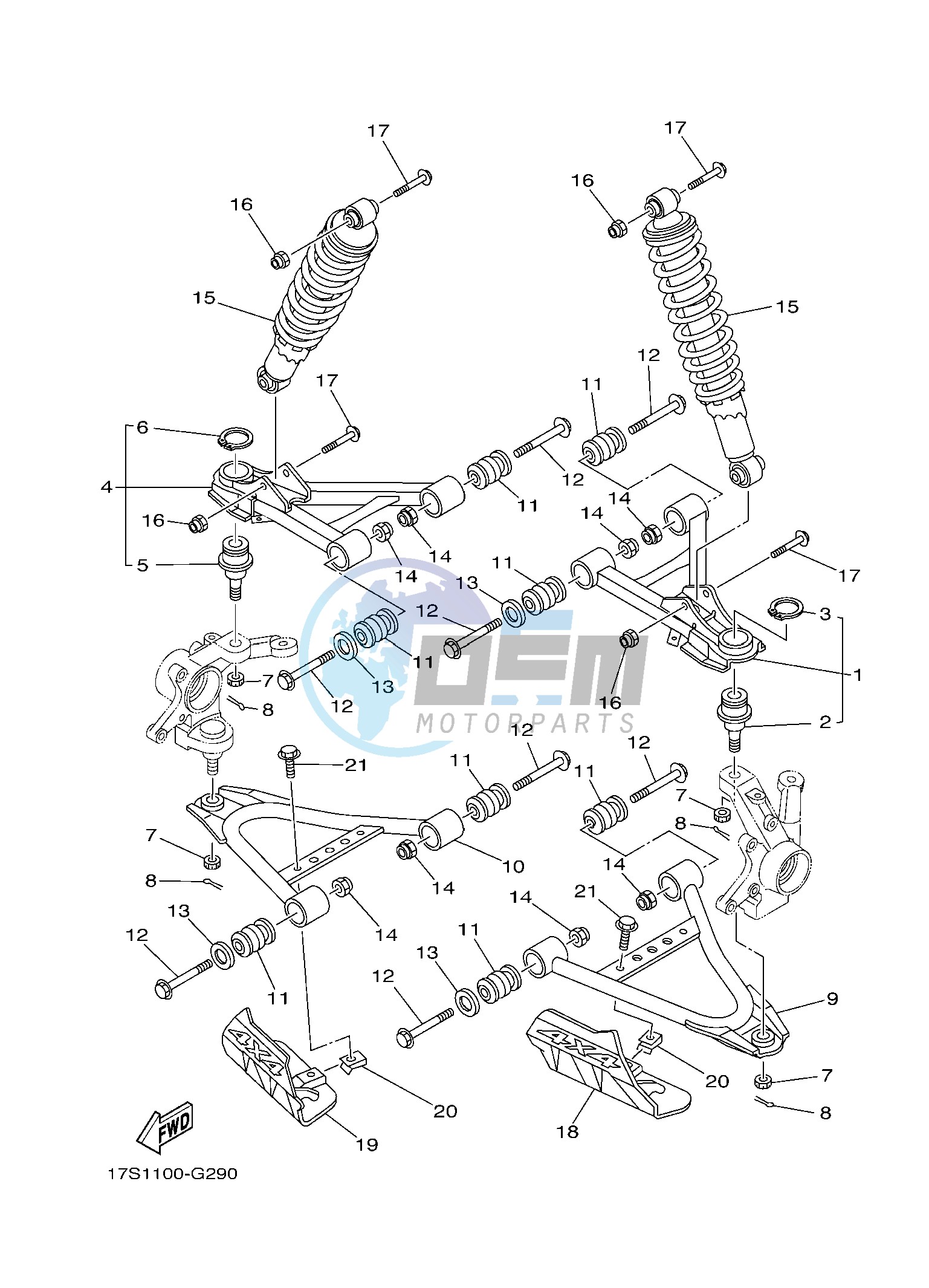 FRONT SUSPENSION & WHEEL