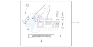 CBR1000RR9 Europe Direct - (ED / MK) drawing HUGGER CANDY TAHTIAN BLUE