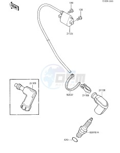 KX 80 E [KX80] (E2-E3) [KX80] drawing IGNITION COIL -- 85 KX80-E3- -