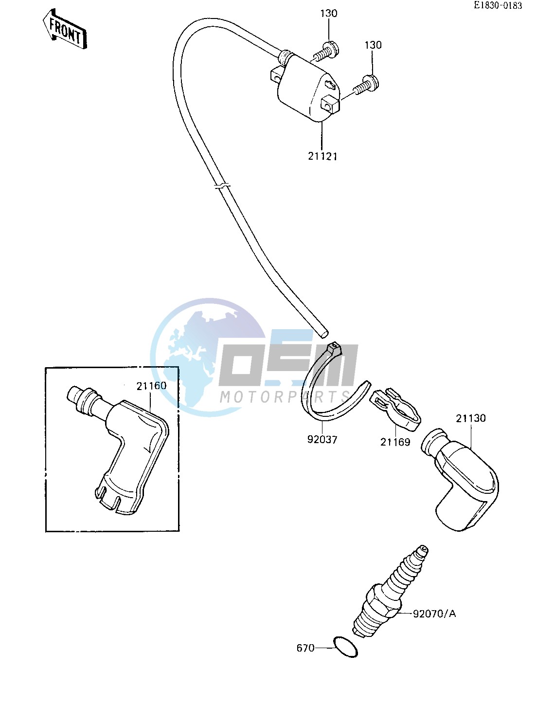 IGNITION COIL -- 85 KX80-E3- -