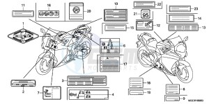 VFR1200FDD VFR1200F Dual Clutch UK - (E) drawing CAUTION LABEL