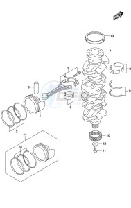 DF 150 drawing Crankshaft