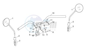 Sonic 50 Air drawing Handlebar - Mirrors