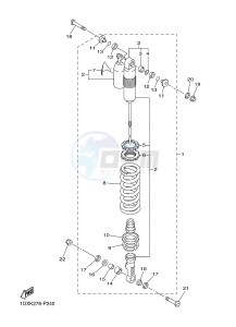 WR450F (1DXK) drawing REAR SUSPENSION