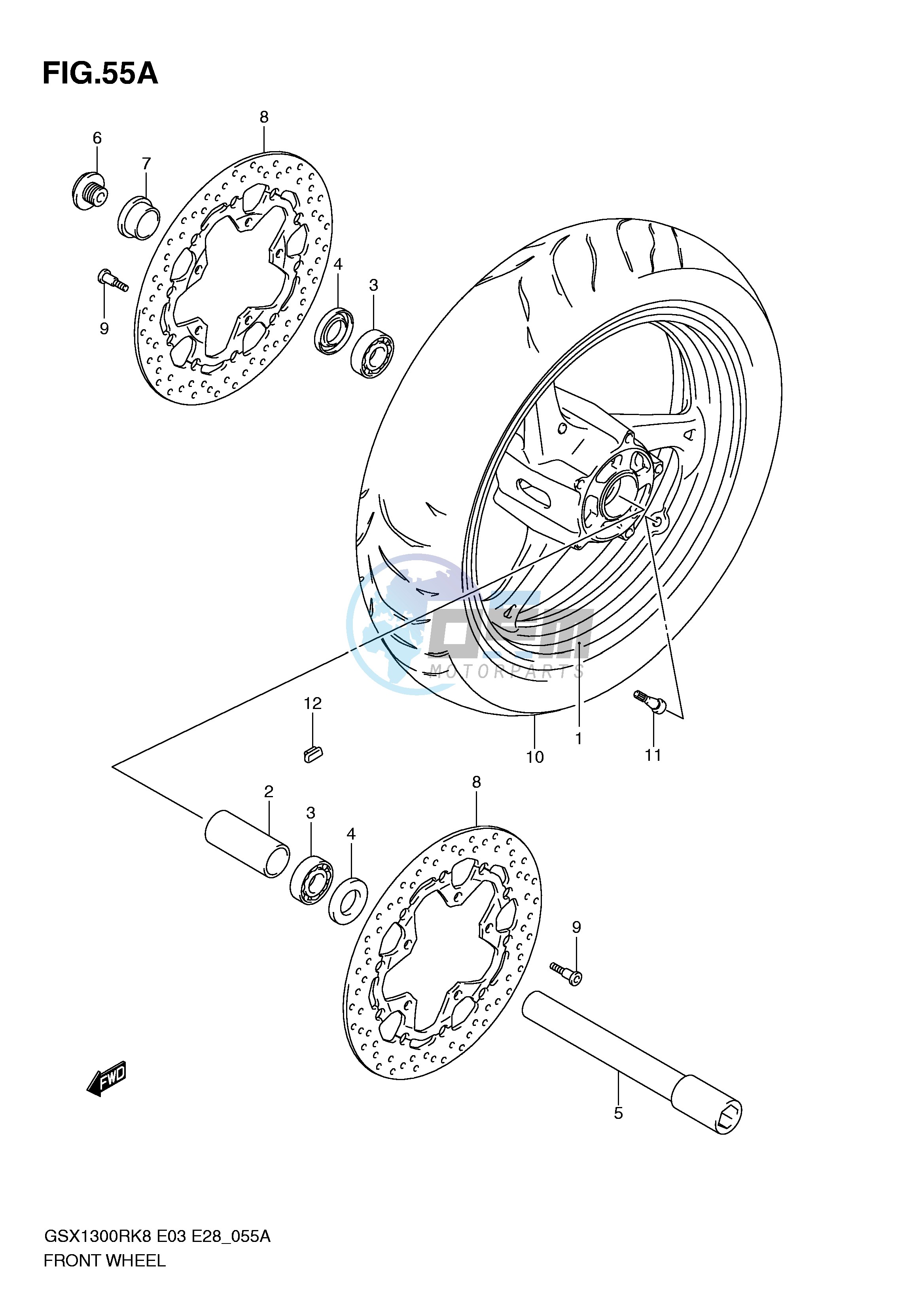 FRONT WHEEL (MODEL L0)