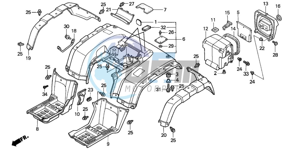 REAR FENDER (2)