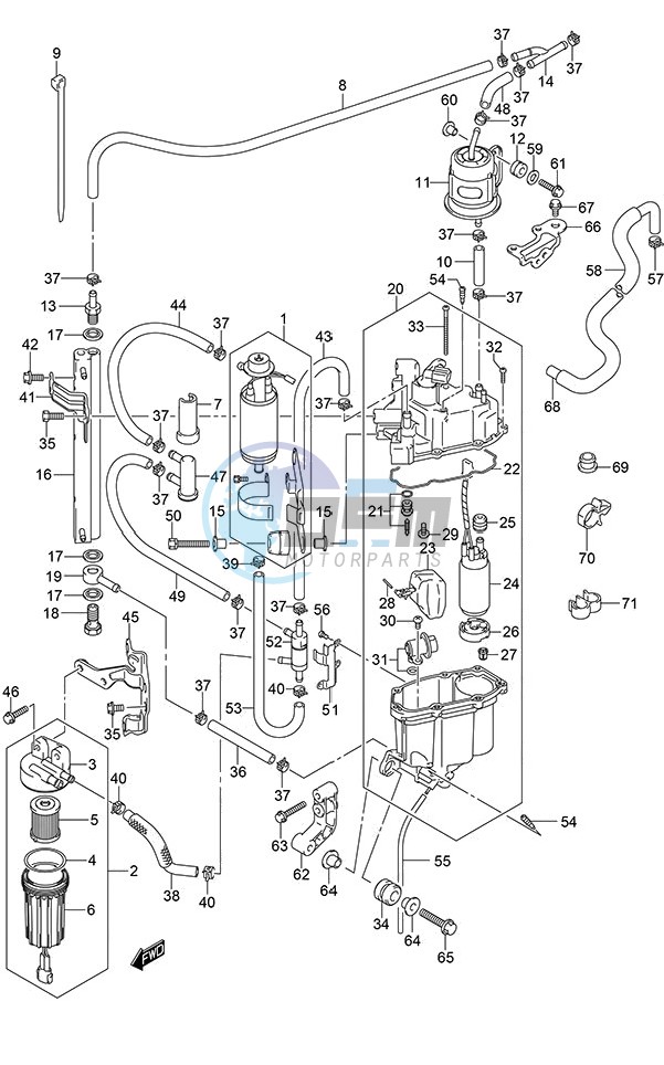 Fuel Pump/Fuel Vapor Separator