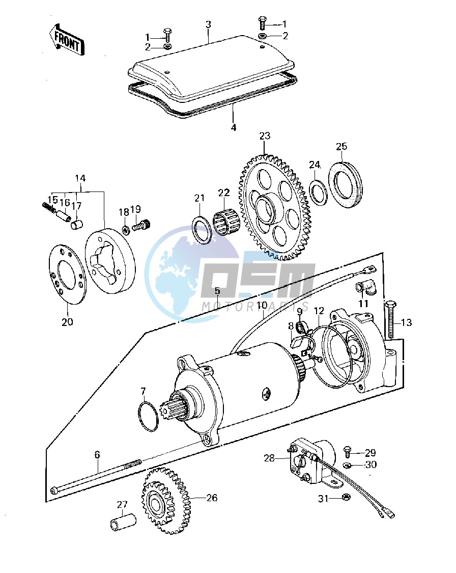 STARTER MOTOR_STARTER CLUTCH -- 79-80 A3_A3A_A4- -