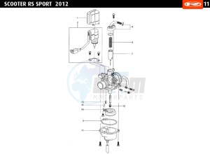 RS-SPORT-BLACK 50 drawing CARBURETTOR