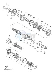 YZ250FX (B29C B29D B29E B29E B29F) drawing TRANSMISSION