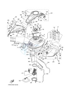 YZF-R25 249 (1WDE) drawing FUEL TANK