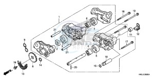 VFR1200XH Europe Direct - (ED) drawing HANDLE PIPE/TOP BRIDGE